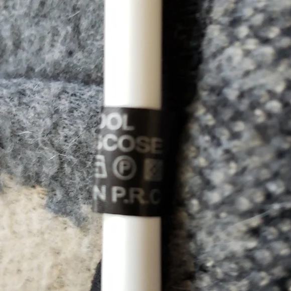 Gray Plaid Women WOOL Blend  Open Front Boho Cape Wrap Sweater Coat - Picture 14 of 16